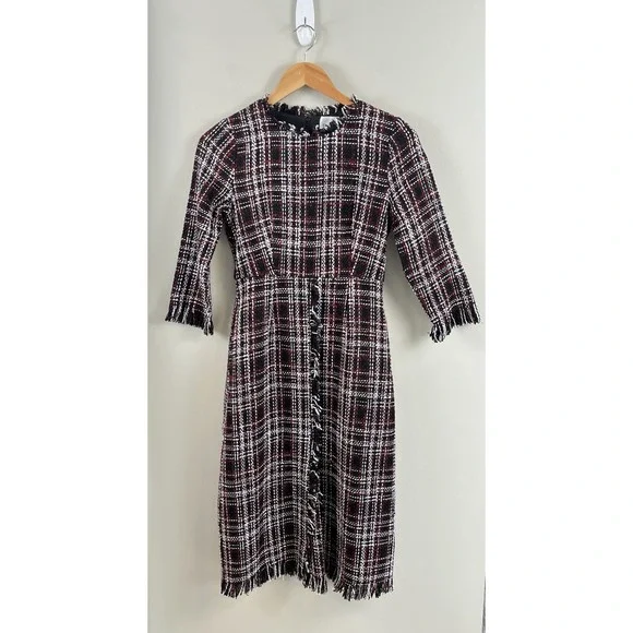 Dainty Jewells Festive Nights Tweed Wool Midi Dress Sz XS Holiday Elegant Event - Picture 2 of 10